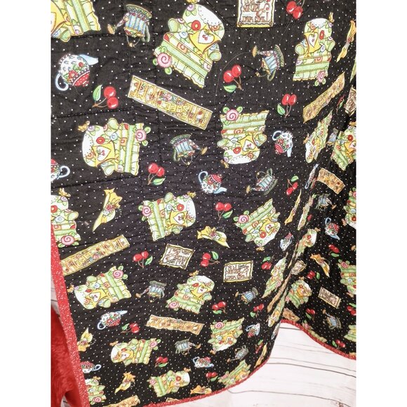 Home Sweet‎ Home Multi Print Black White 34 x 34 Handmade Quilt - Picture 5 of 11